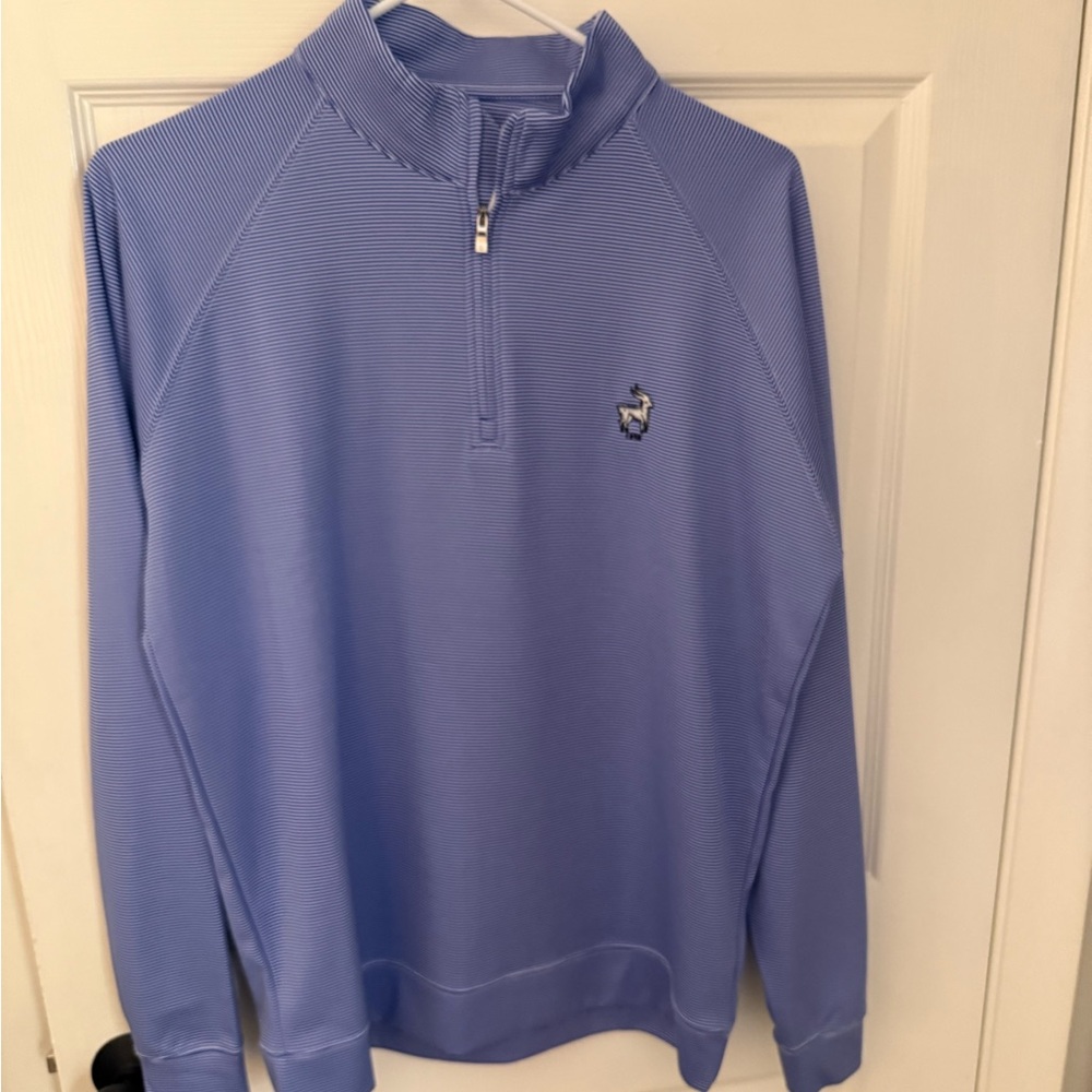 Holderness and Bourne Men's Blue Quarter-Zip Pullover